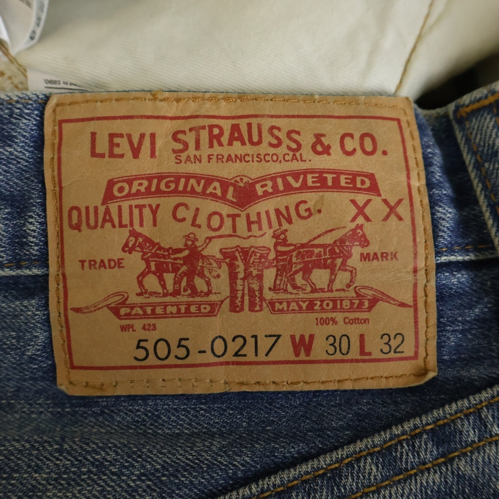 Levi's(リーバイス) 70s VINTAGE 505-0217 BIG E後期 ヴィンテージ 両面BIG E ボタン裏無 ジップフライ デニムパンツ インディゴ