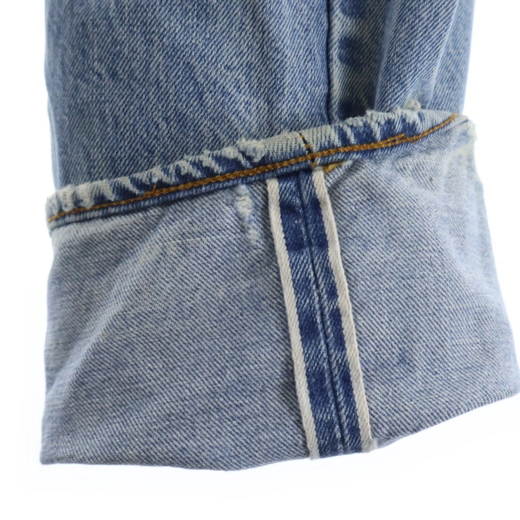 Levi's(リーバイス) 70s VINTAGE 501 66後期 ヴィンテージ 両面スモールe 不均等V ボタン裏無 ボタンフライ デニムパンツ インディゴ