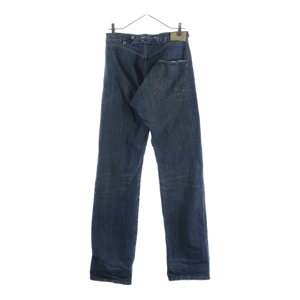 Levi's(リーバイス) 90s VINTAGE Replica 1873MODEL ヴィンテージ 革パッチ ボタン裏822 ボタンフライ バックル 125周年記念 ワシントン工場 復刻 デニムパンツ インディゴ