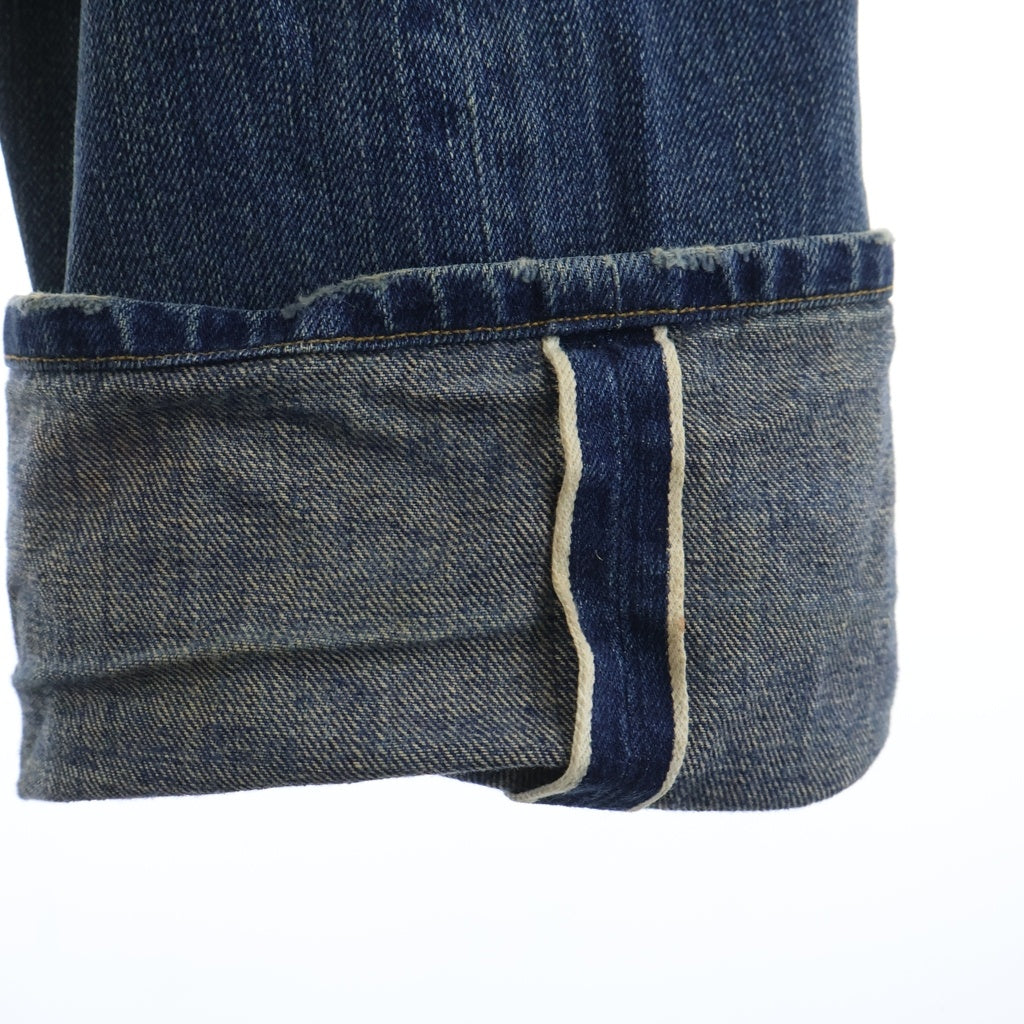 Levi's(リーバイス) 90s VINTAGE Replica 1873MODEL ヴィンテージ 革パッチ ボタン裏822 ボタンフライ バックル 125周年記念 ワシントン工場 復刻 デニムパンツ インディゴ