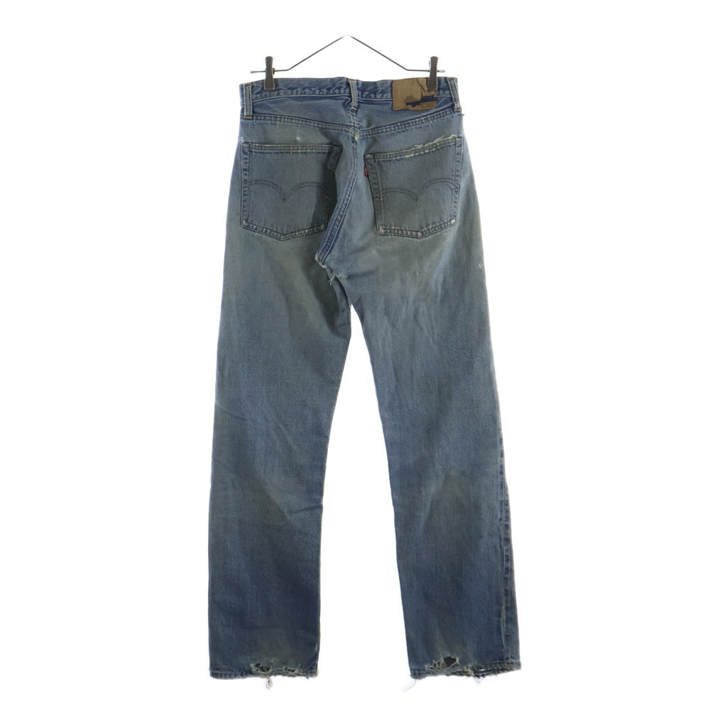 Levi's(リーバイス) 70s VINTAGE 501 66前期 ヴィンテージ 両面スモールe 不均等V ボタン裏6 ボタンフライ デニムパンツ インディゴ
