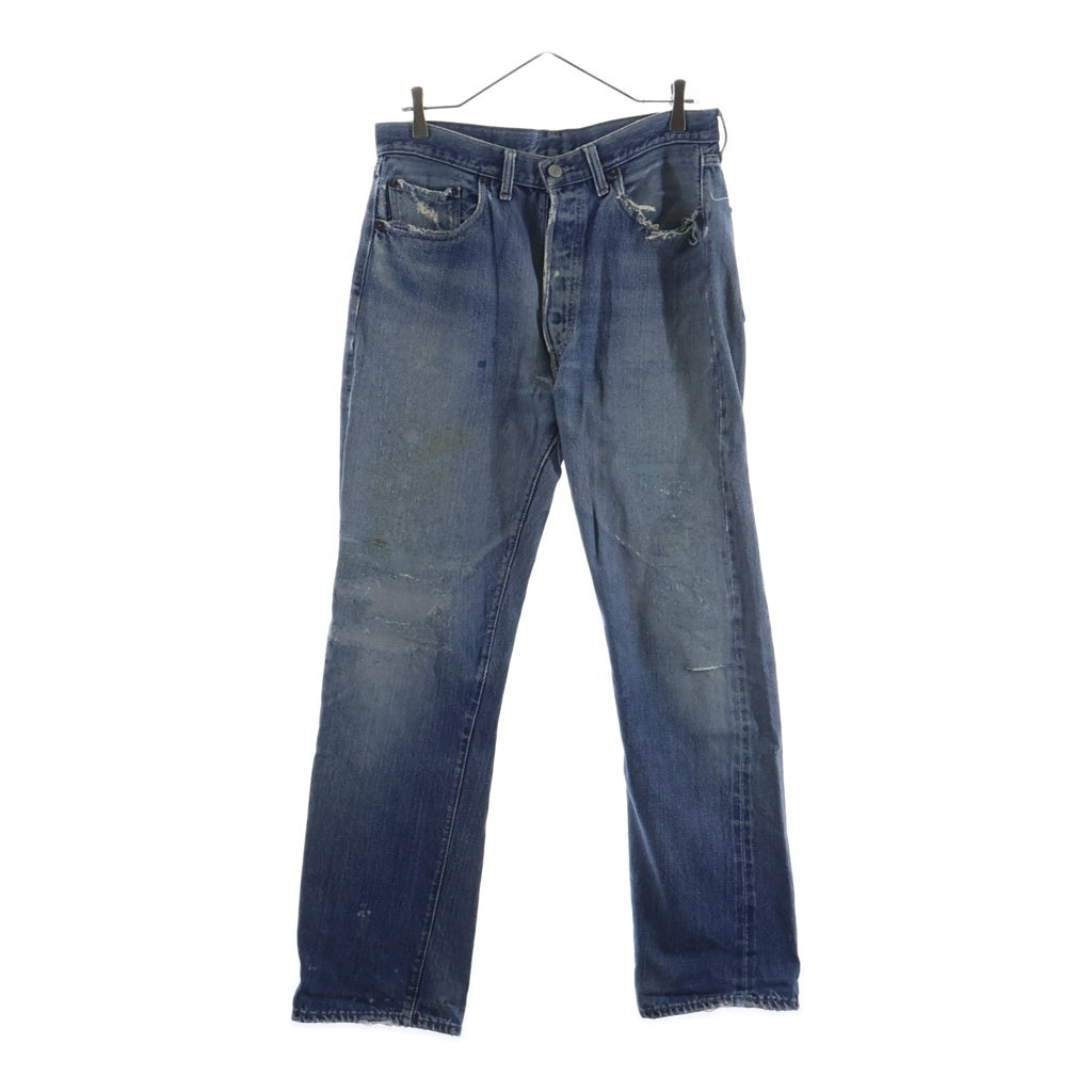 Levi's(リーバイス) 70s VINTAGE 501 66前期 ヴィンテージ 両面スモールe 不均等V ボタン裏2 ボタンフライ デニムパンツ インディゴ