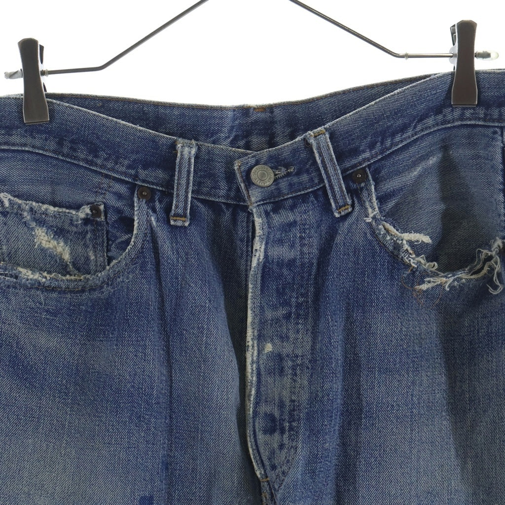 Levi's(リーバイス) 70s VINTAGE 501 66前期 ヴィンテージ 両面スモールe 不均等V ボタン裏2 ボタンフライ デニムパンツ インディゴ