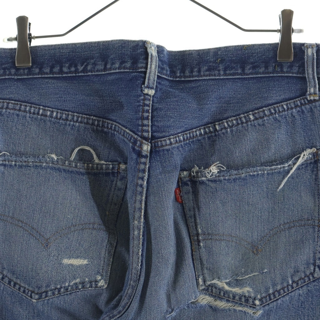 Levi's(リーバイス) 70s VINTAGE 501 66前期 ヴィンテージ 両面スモールe 不均等V ボタン裏2 ボタンフライ デニムパンツ インディゴ