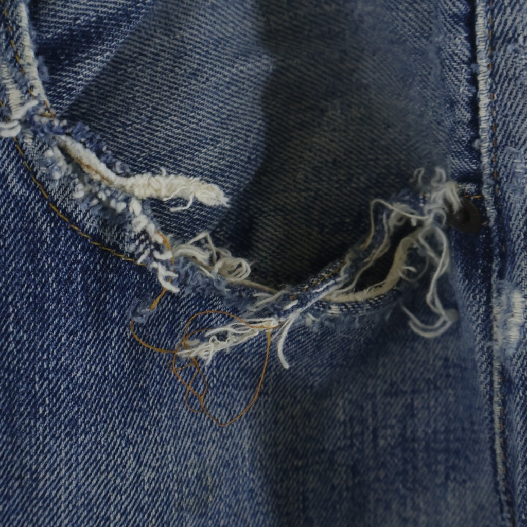 Levi's(リーバイス) 70s VINTAGE 501 66前期 ヴィンテージ 両面スモールe 不均等V ボタン裏2 ボタンフライ デニムパンツ インディゴ