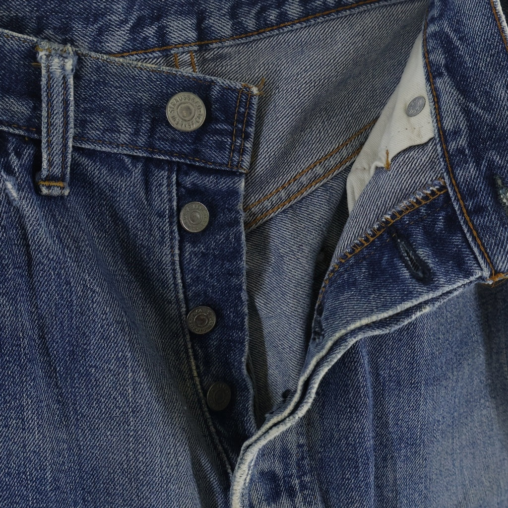 Levi's(リーバイス) 70s VINTAGE 501 66前期 ヴィンテージ 両面スモールe 不均等V ボタン裏2 ボタンフライ デニムパンツ インディゴ