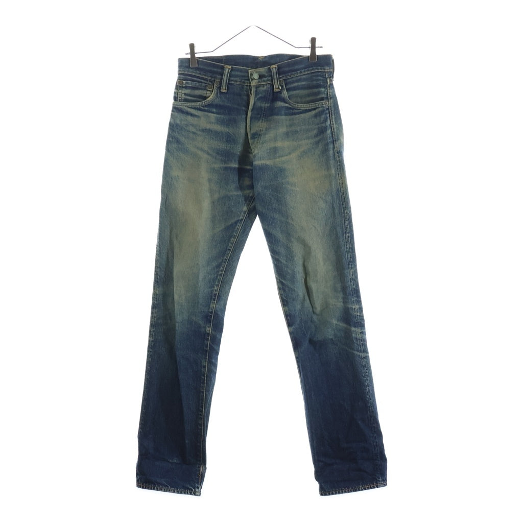 EVISU(エビス) 00s No.2 Denim Pants ボタンフライ デニムパンツ ペイント インディゴ