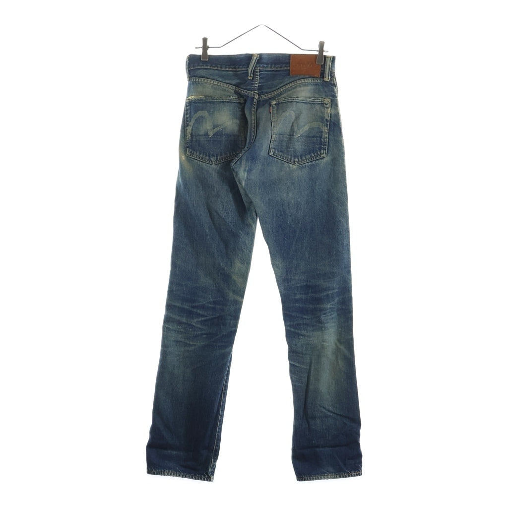 EVISU(エビス) 00s No.2 Denim Pants ボタンフライ デニムパンツ ペイント インディゴ