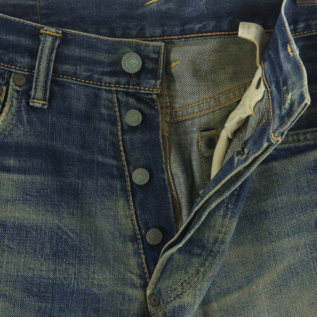 EVISU(エビス) 00s No.2 Denim Pants ボタンフライ デニムパンツ ペイント インディゴ