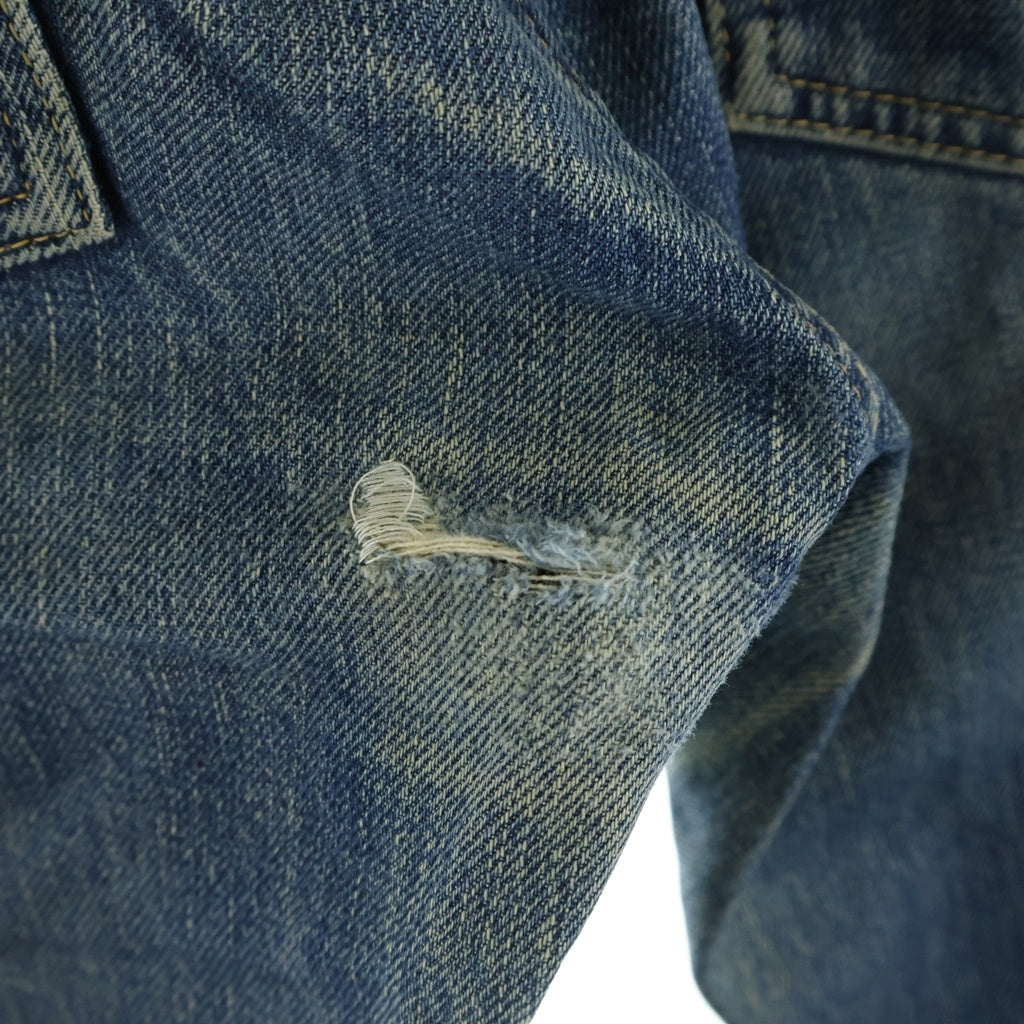 EVISU(エビス) 00s No.2 Denim Pants ボタンフライ デニムパンツ ペイント インディゴ