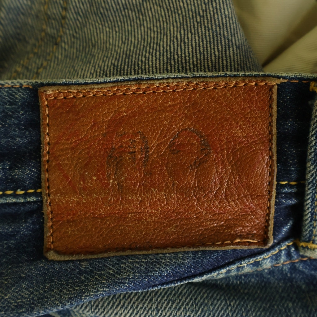 EVISU(エビス) 00s No.2 Denim Pants ボタンフライ デニムパンツ ペイント インディゴ