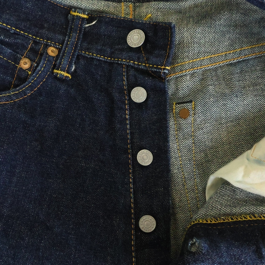 EVISU(エビス) 00s No.2 2001 Denim Pants ボタンフライ デニムパンツ ペイント インディゴ