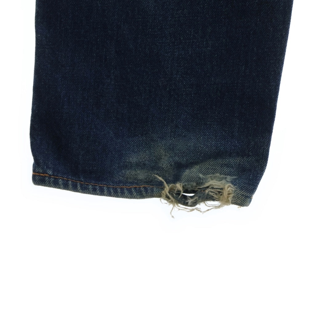 EVISU(エビス) 00s No.2 2000 Denim Pants ボタンフライ ペイント デニムパンツ インディゴ