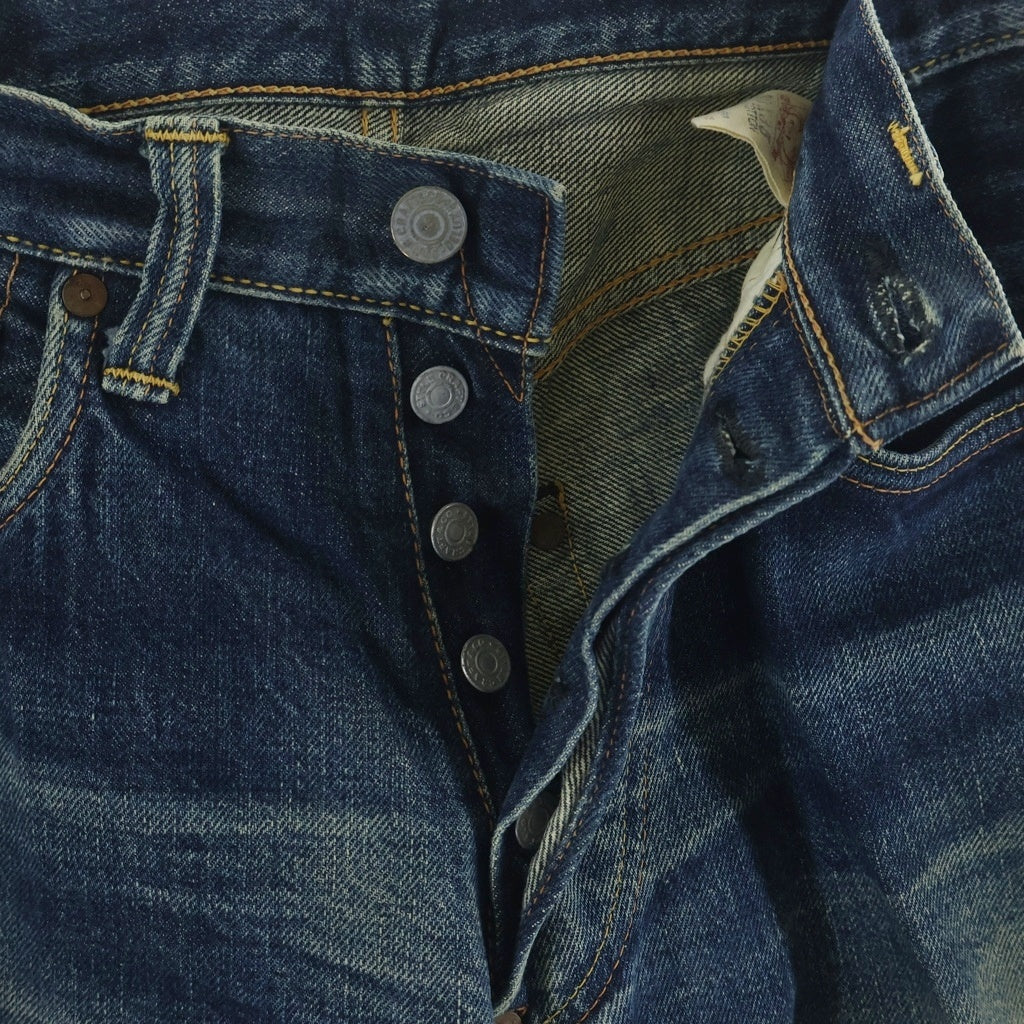 EVISU(エビス) 00s No.1 SPECIAL 2001 Denim Pants ボタンフライ ペイント デニムパンツ インディゴ