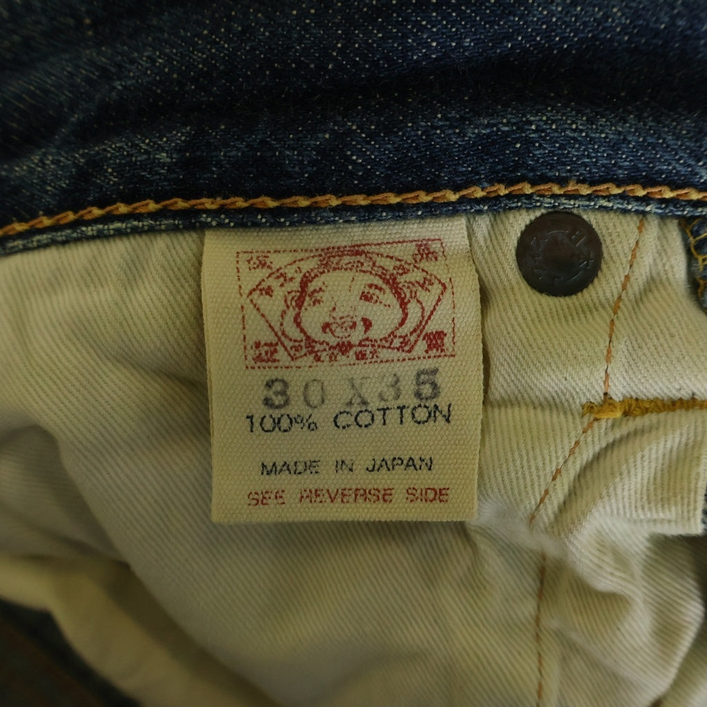 EVISU(エビス) 00s No.1 SPECIAL 2001 Denim Pants ボタンフライ ペイント デニムパンツ インディゴ
