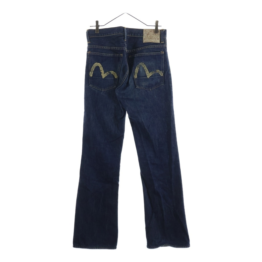 EVISU(エビス) 00s 2017 Denim Pants ボタンフライ ダブルニー デニムパンツ ペイント インディゴ