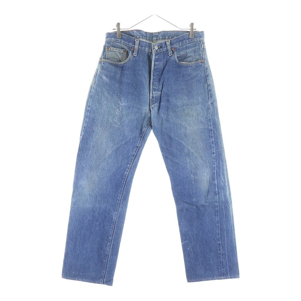 Levi's(リーバイス) 70s VINTAGE 501 66後期 ヴィンテージ 両面スモールe 不均等V ボタン裏6 ボタンフライ デニムパンツ インディゴ