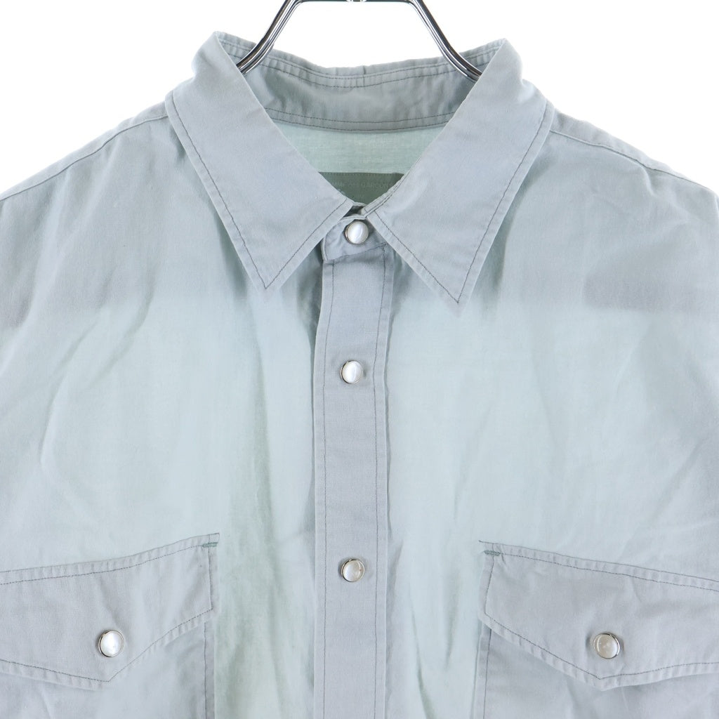 COMME des GARCONS HOMME(コムデギャルソンオム) 90s Archive 田中オム L/S Oversize Shirt オーバーサイズ長袖シャツ ライトグレー