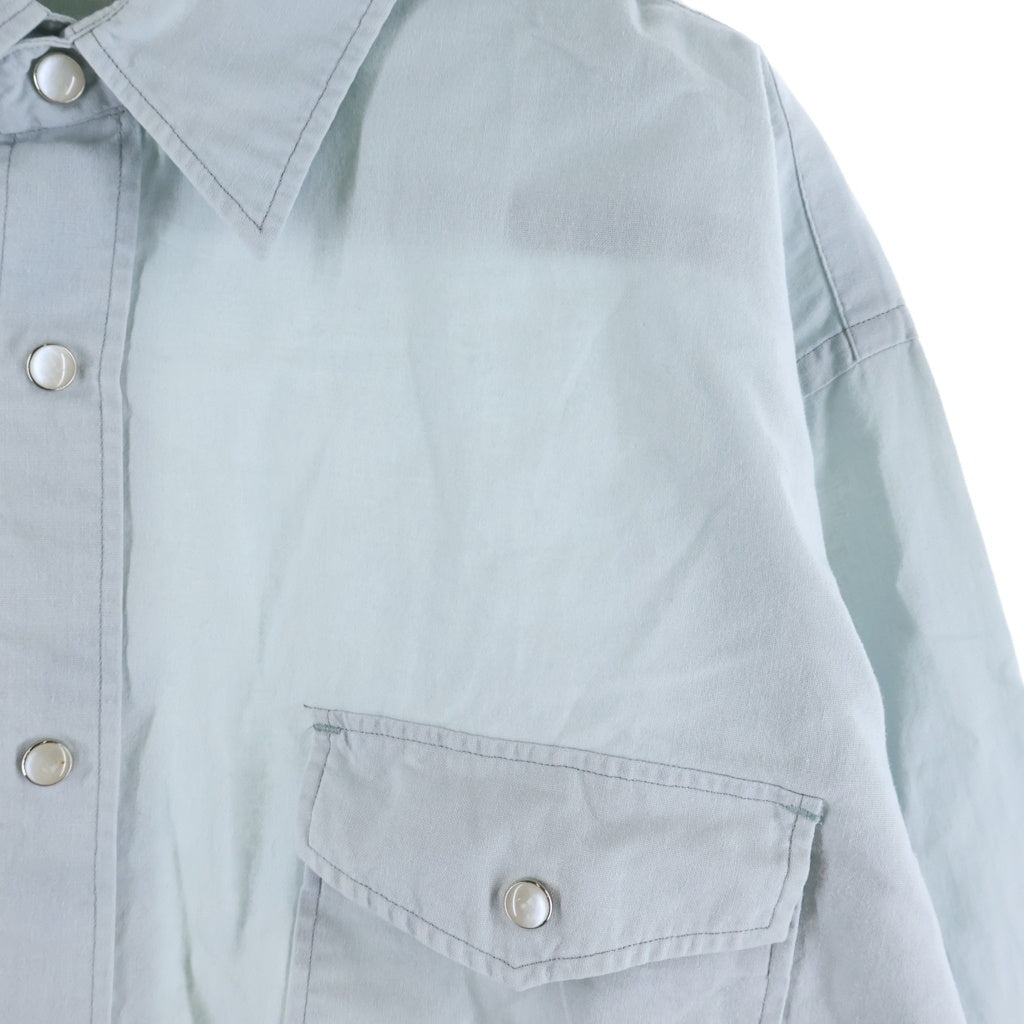 COMME des GARCONS HOMME(コムデギャルソンオム) 90s Archive 田中オム L/S Oversize Shirt オーバーサイズ長袖シャツ ライトグレー