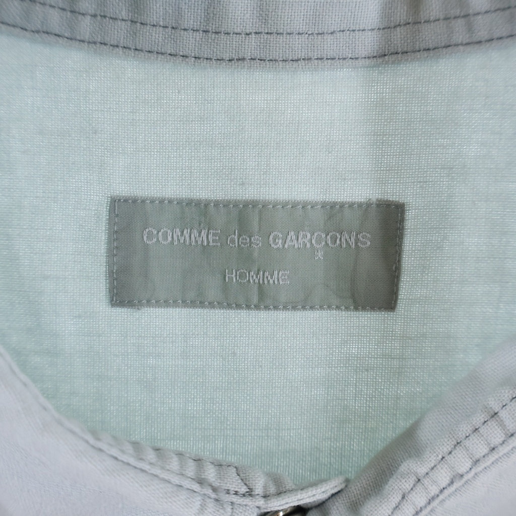 COMME des GARCONS HOMME(コムデギャルソンオム) 90s Archive 田中オム L/S Oversize Shirt オーバーサイズ長袖シャツ ライトグレー