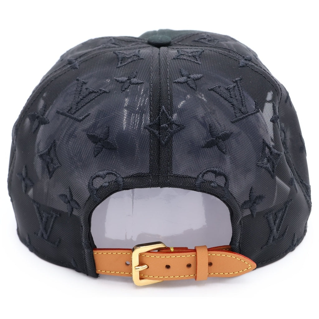LOUIS VUITTON(ルイヴィトン) キャスケット メッシュLVメッセージ トラッカーキャップ 帽子 ブラック MP3118