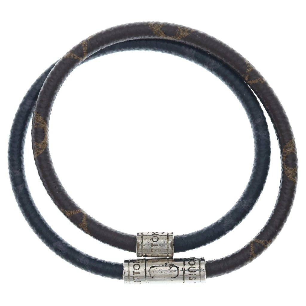 LOUIS VUITTON(ルイヴィトン) ブラスレ キープ イット レザーブレスレット ブラウン M6555E