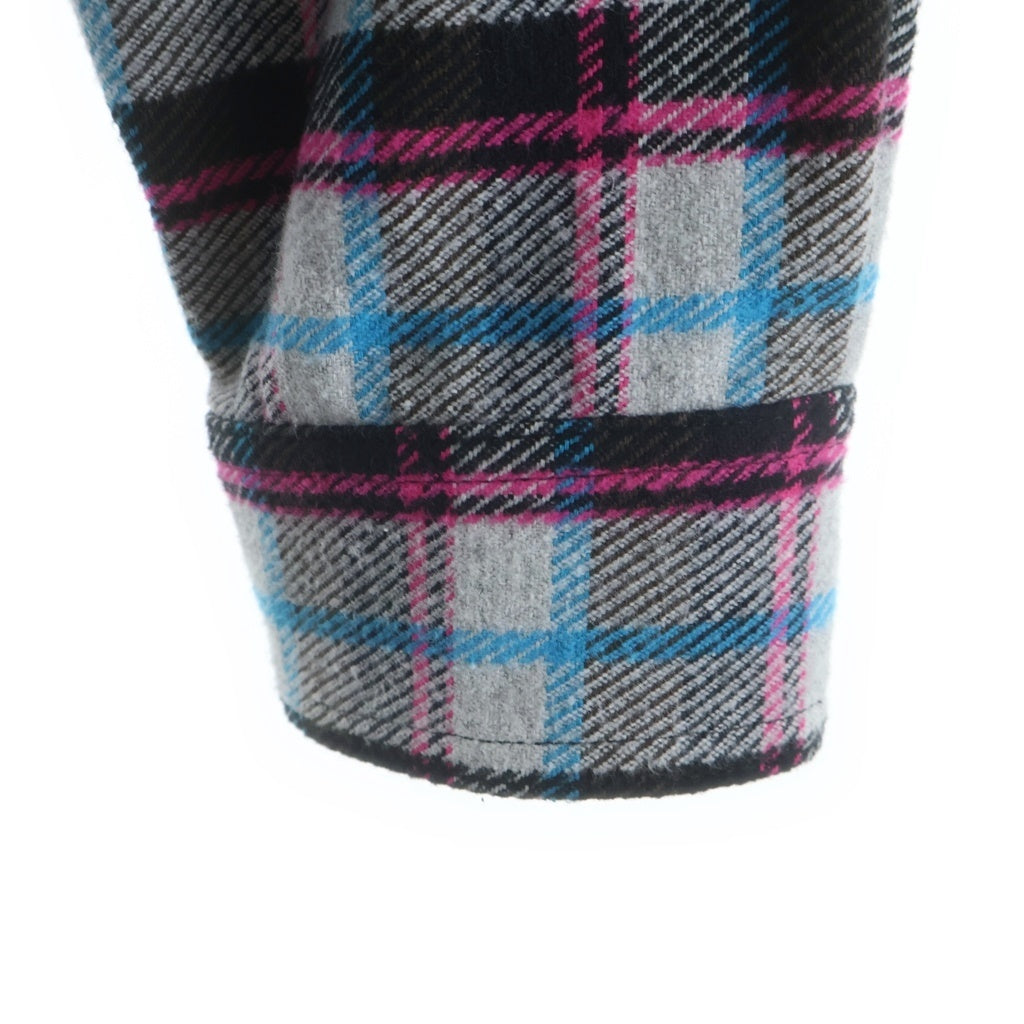 OFF-WHITE(オフホワイト) 18AW Flannel Check Shirts フランネルシャツ 長袖チェックシャツ グレー OMGA060F18A27015