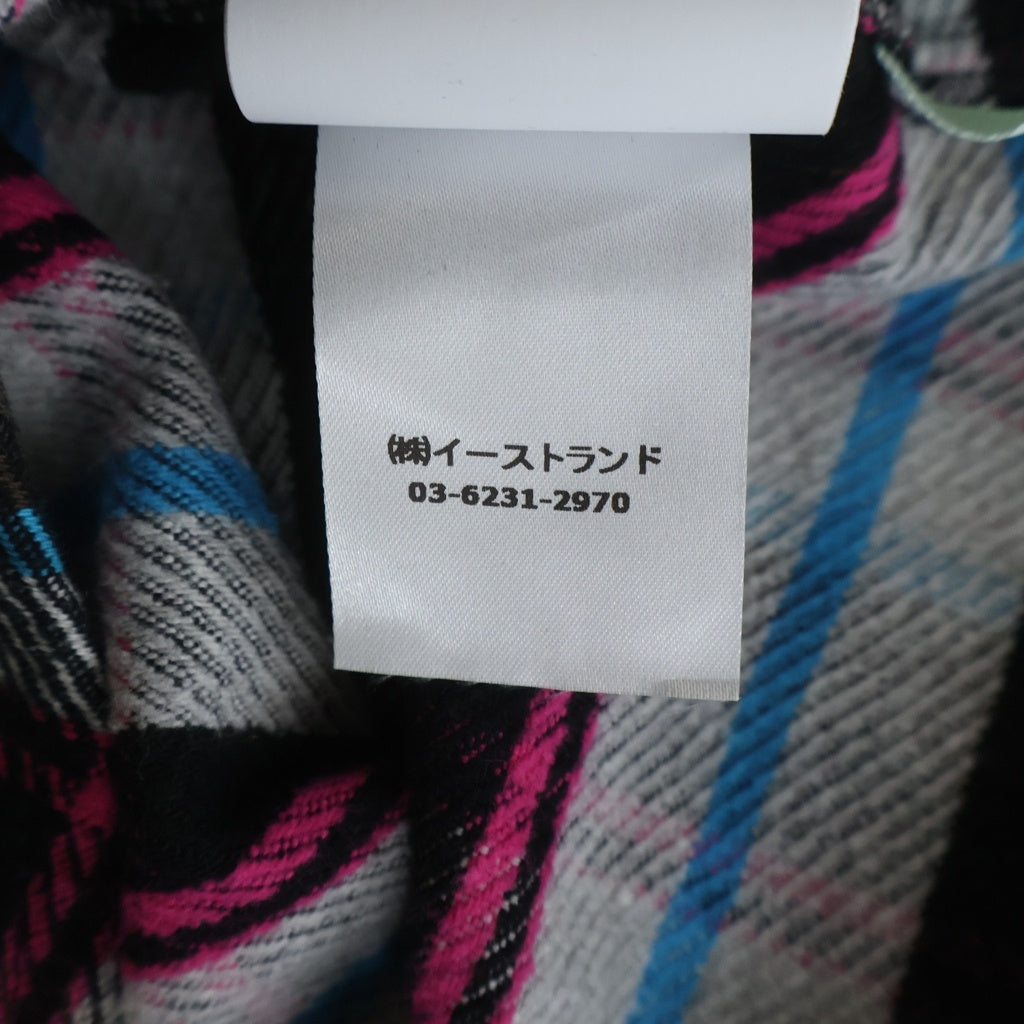 OFF-WHITE(オフホワイト) 18AW Flannel Check Shirts フランネルシャツ 長袖チェックシャツ グレー OMGA060F18A27015