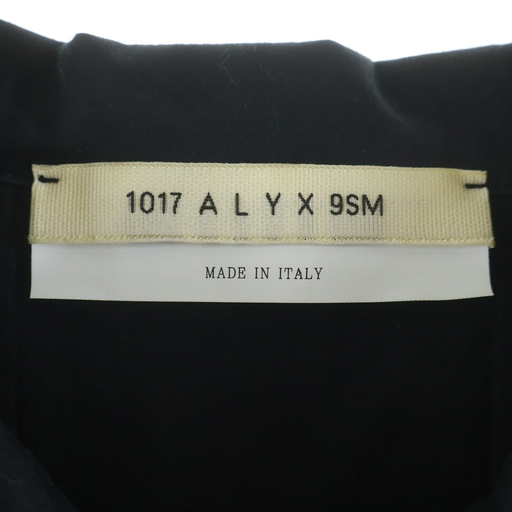 1017 ALYX 9SM(アリクス) Phantom Logo S/S Zip Shirt ジップアップ 半袖シャツ ブラック