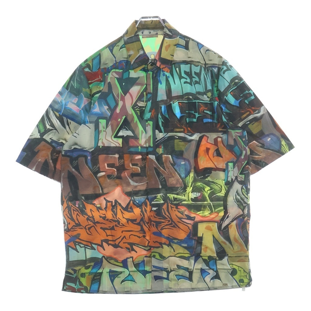OFF-WHITE(オフホワイト) 22SS Neen S/S Shirts 総柄半袖シャツ 開襟シャツ マルチ OMGA216S22FAB001