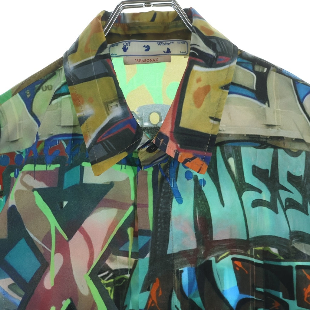 OFF-WHITE(オフホワイト) 22SS Neen S/S Shirts 総柄半袖シャツ 開襟シャツ マルチ OMGA216S22FAB001