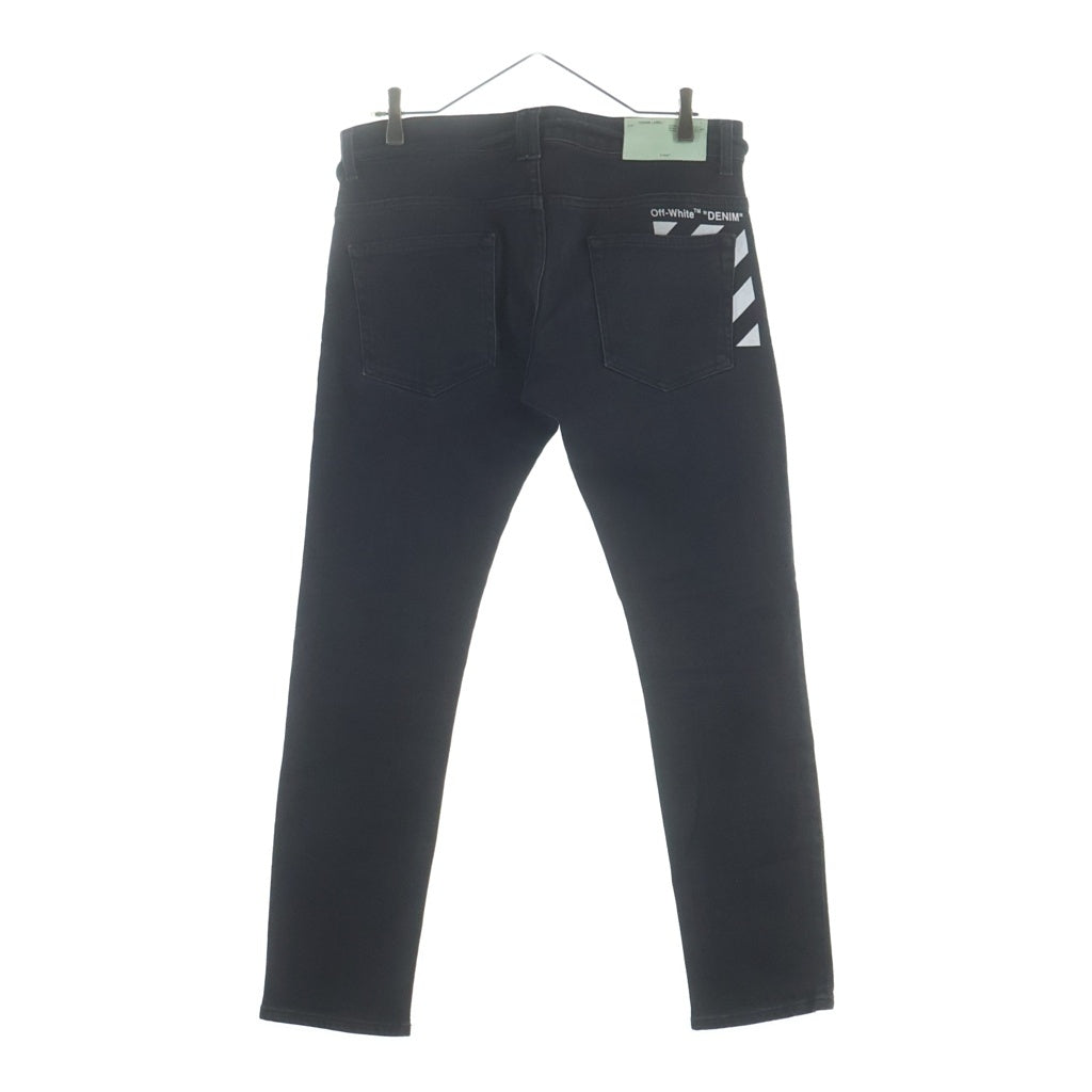 OFF-WHITE(オフホワイト) 19SS Denim Pants ドローストリング ベルトデニムパンツ グレー OMYA001R19C26032