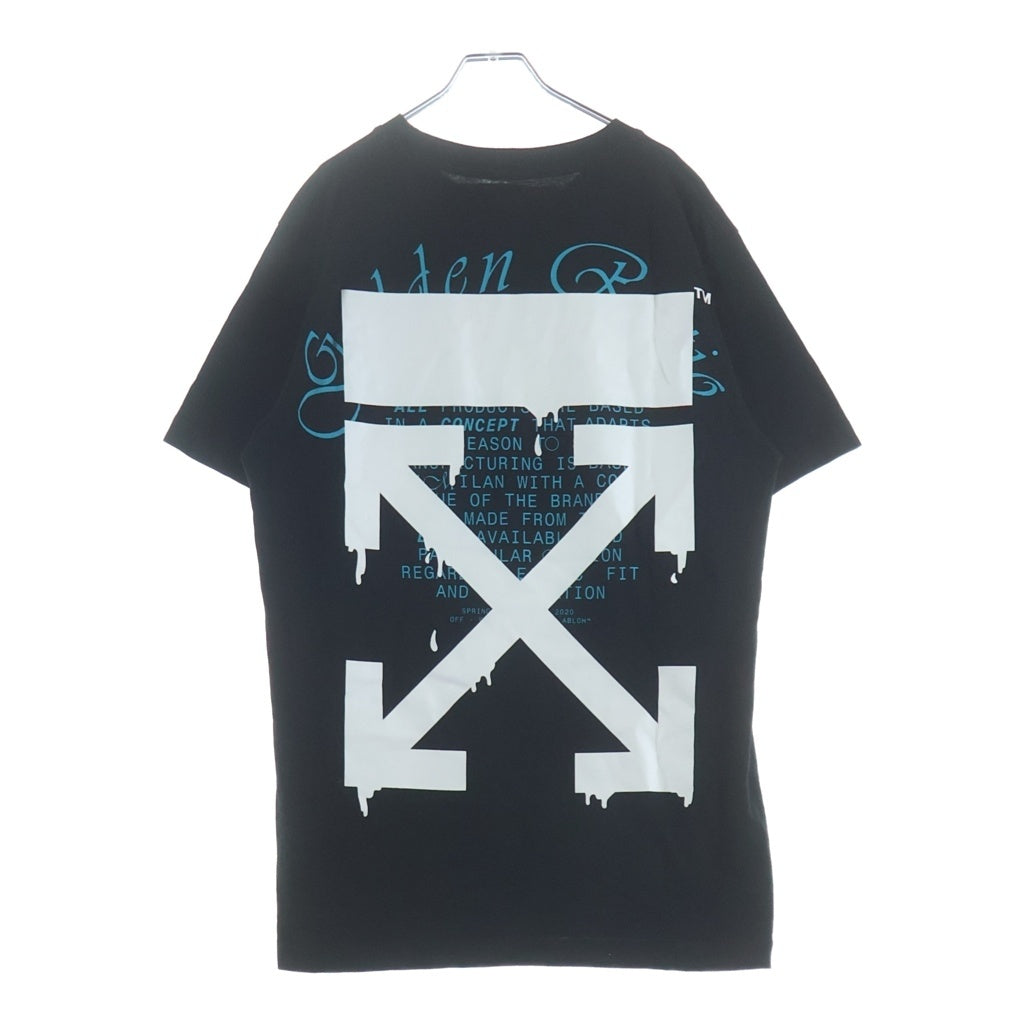 OFF-WHITE(オフホワイト) 20SS Dripping Arrows T-Shirt 半袖Tシャツ ブラック OMAA027R20185005