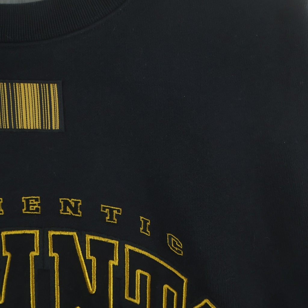 VTMNTS(ブイティーエムエヌティーエス) College Sweatshirt カレッジロゴ クルーネックスウェットトレーナー ブラック VL12TR160B