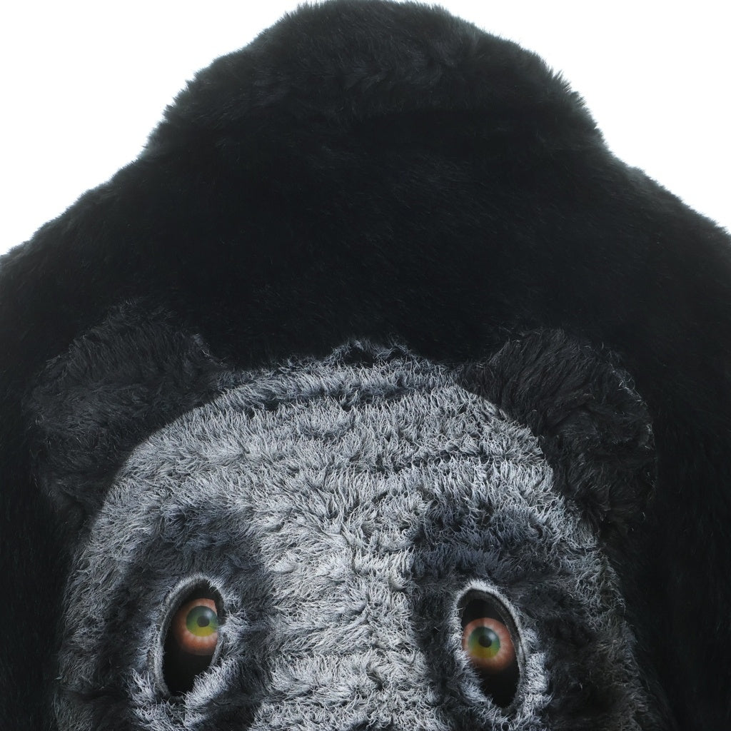 doublet(ダブレット) 23AW HAND-PAINTED FUR JACKET ペイント ファージャケット ブラック 23AW05BL168