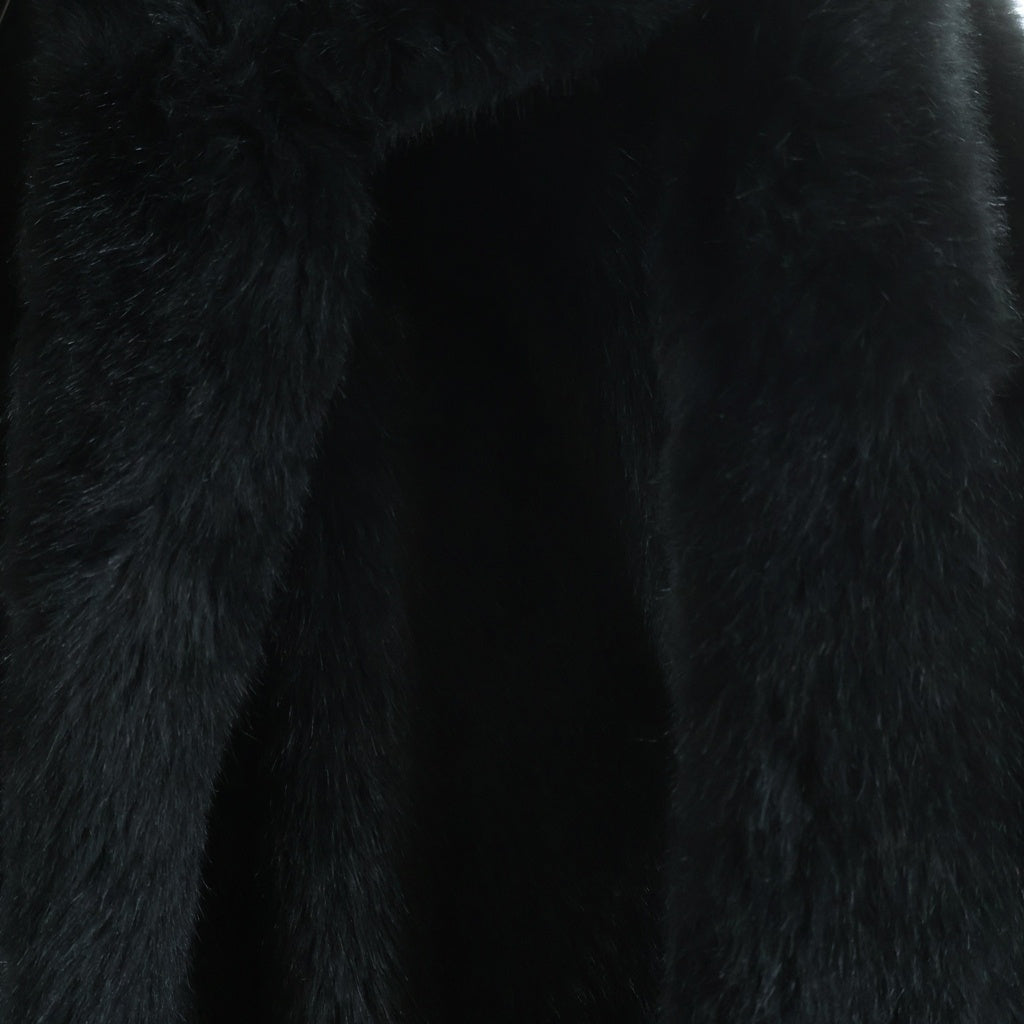 doublet(ダブレット) 23AW HAND-PAINTED FUR JACKET ペイント ファージャケット ブラック 23AW05BL168