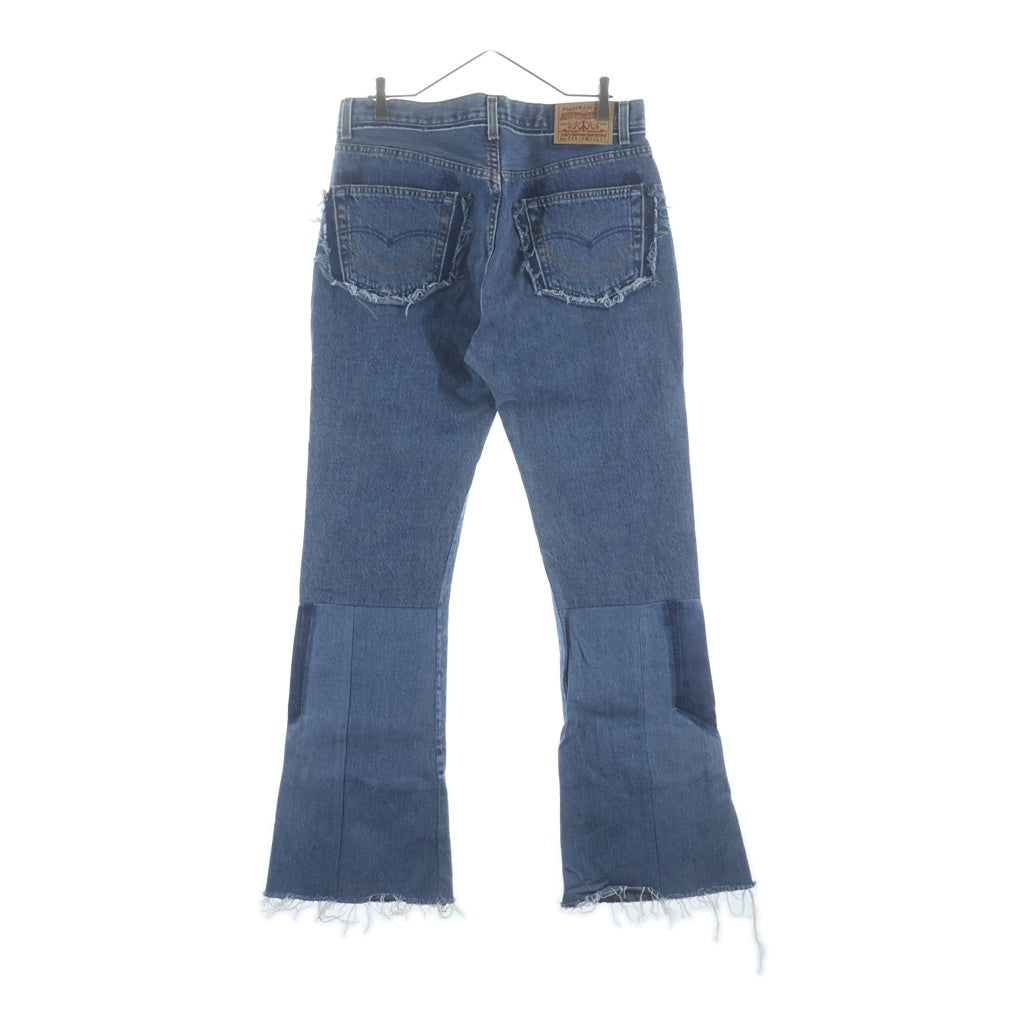 READY MADE(レディメイド) WIDE FLARE DENIM PANTS 再構築 フレアデニムパンツ インディゴ RE-CO-BL-00-00-243