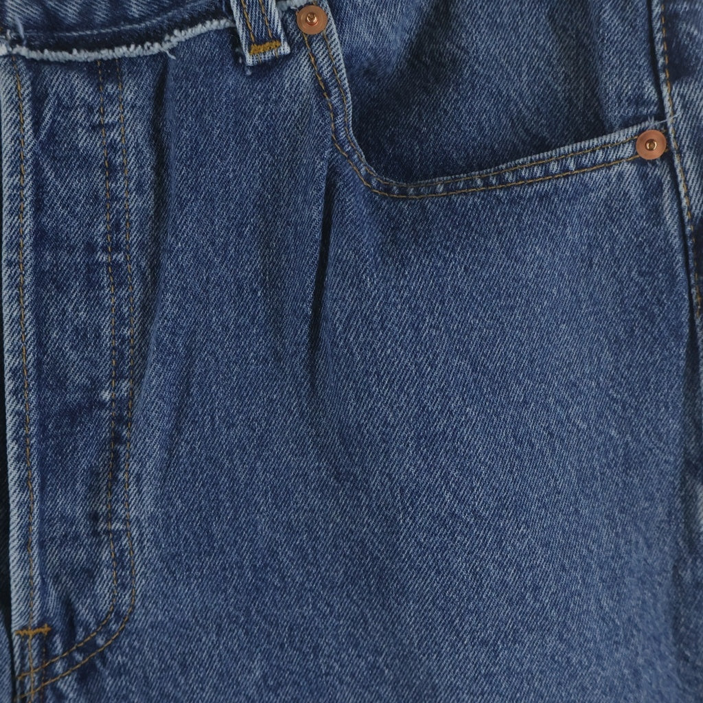 READY MADE(レディメイド) WIDE FLARE DENIM PANTS 再構築 フレアデニムパンツ インディゴ RE-CO-BL-00-00-243