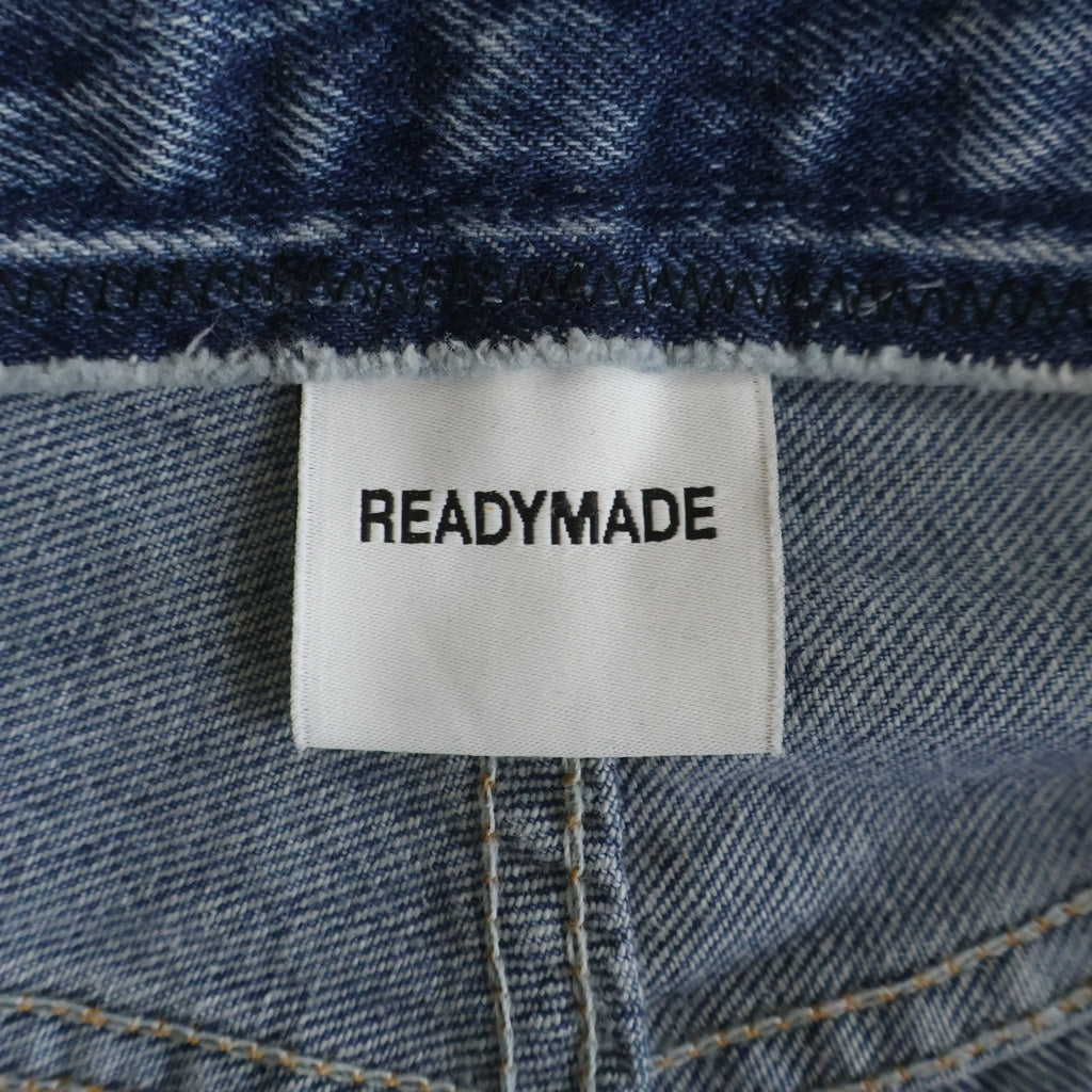 READY MADE(レディメイド) WIDE FLARE DENIM PANTS 再構築 フレアデニムパンツ インディゴ RE-CO-BL-00-00-243
