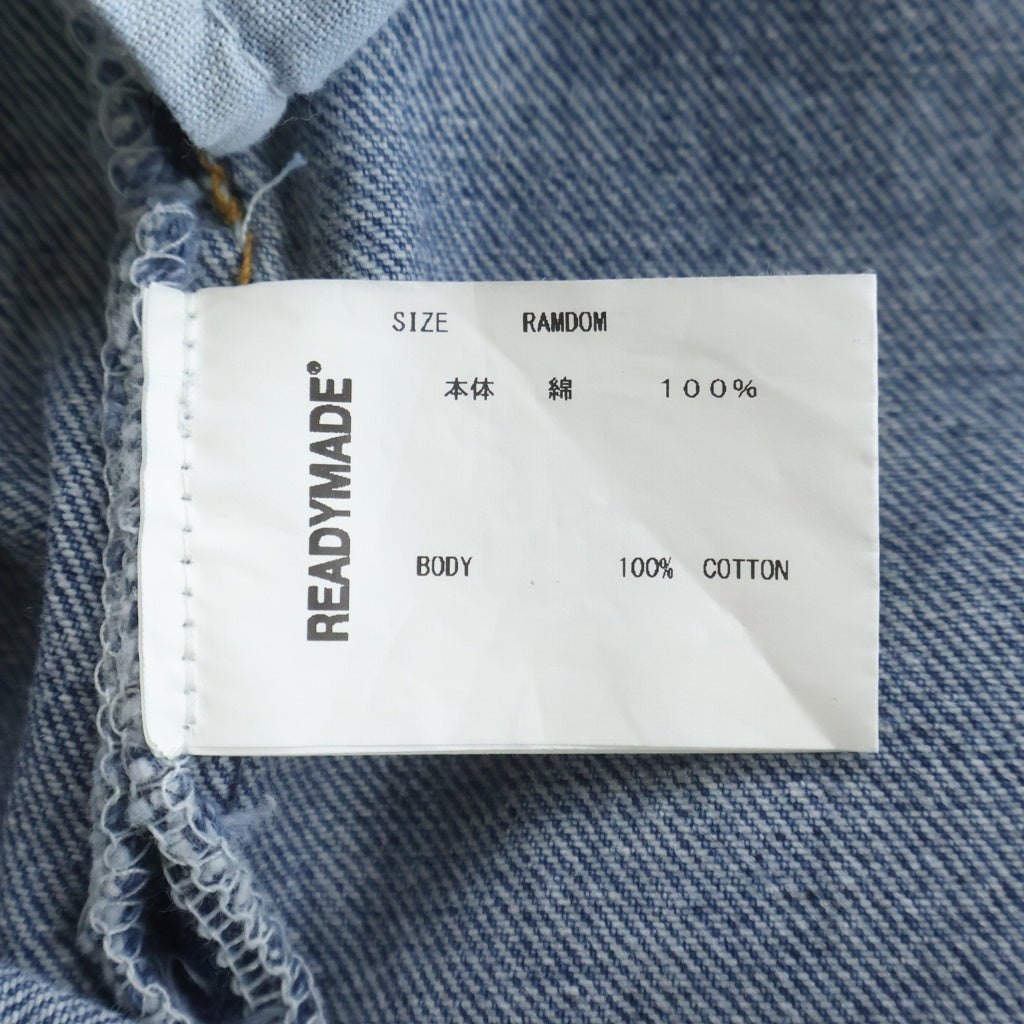 READY MADE(レディメイド) WIDE FLARE DENIM PANTS 再構築 フレアデニムパンツ インディゴ RE-CO-BL-00-00-243