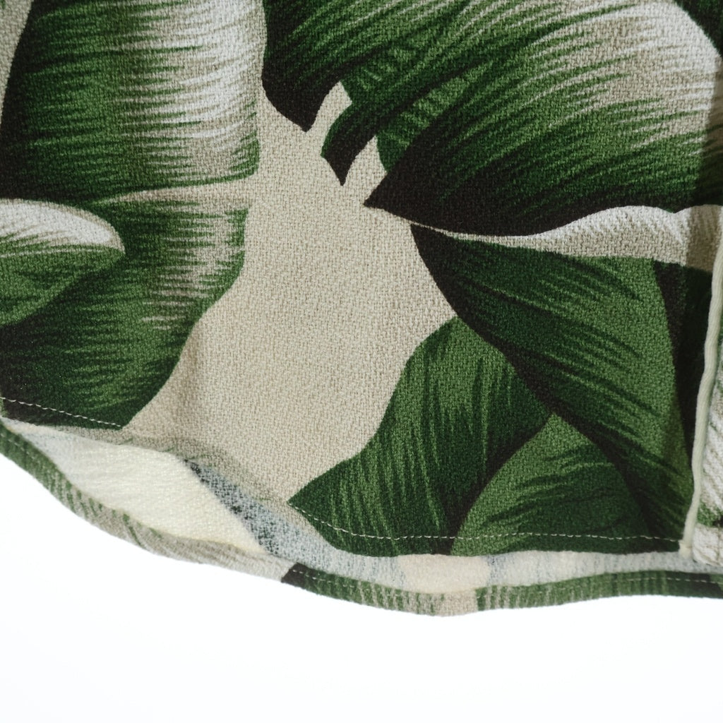 ALWAYS OUT OF STOCK(オールウェイズアウトオブストック) HAWAIIAN ALOHA SHIRT ハワイアン アロハシャツ 半袖シャツ グリーン HA-023105230