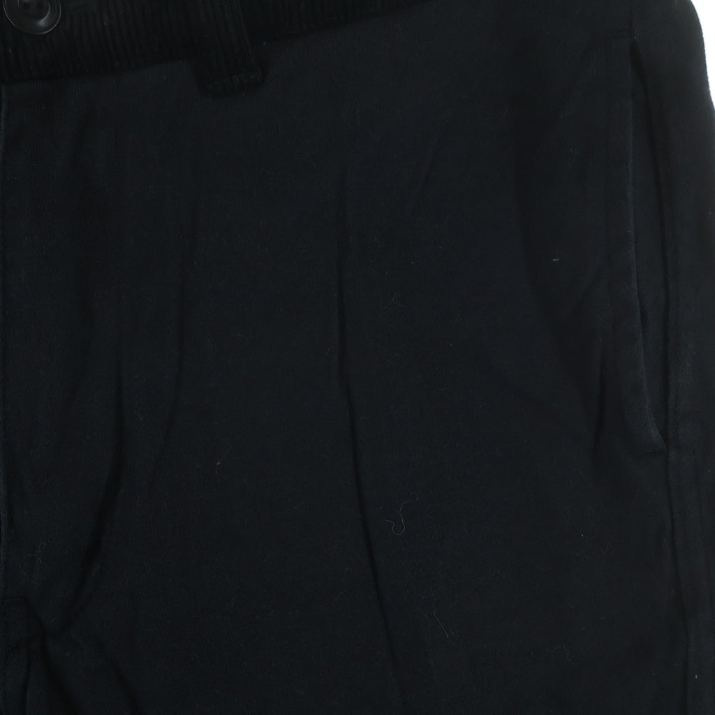 COMME des GARCONS JUNYA WATANABE MAN(コムデギャルソンジュンヤワタナベマン) 綿プレーティング天竺 コーデュロイ切替 パンツ ブラック WD-P019