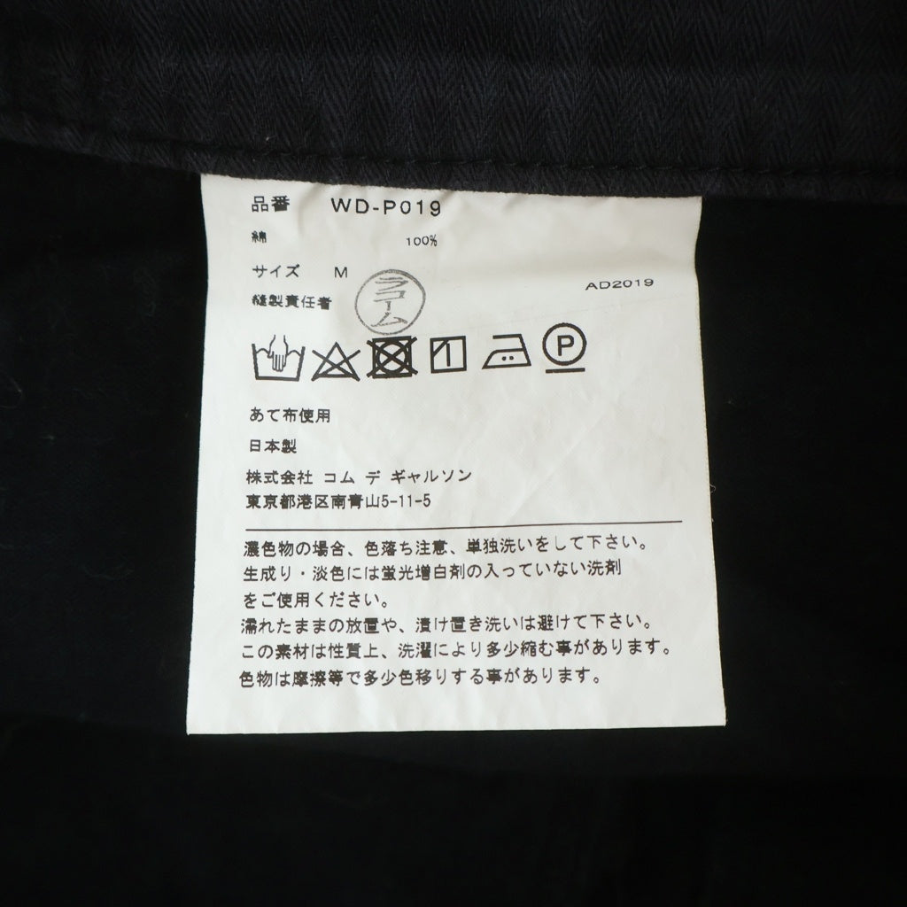 COMME des GARCONS JUNYA WATANABE MAN(コムデギャルソンジュンヤワタナベマン) 綿プレーティング天竺 コーデュロイ切替 パンツ ブラック WD-P019