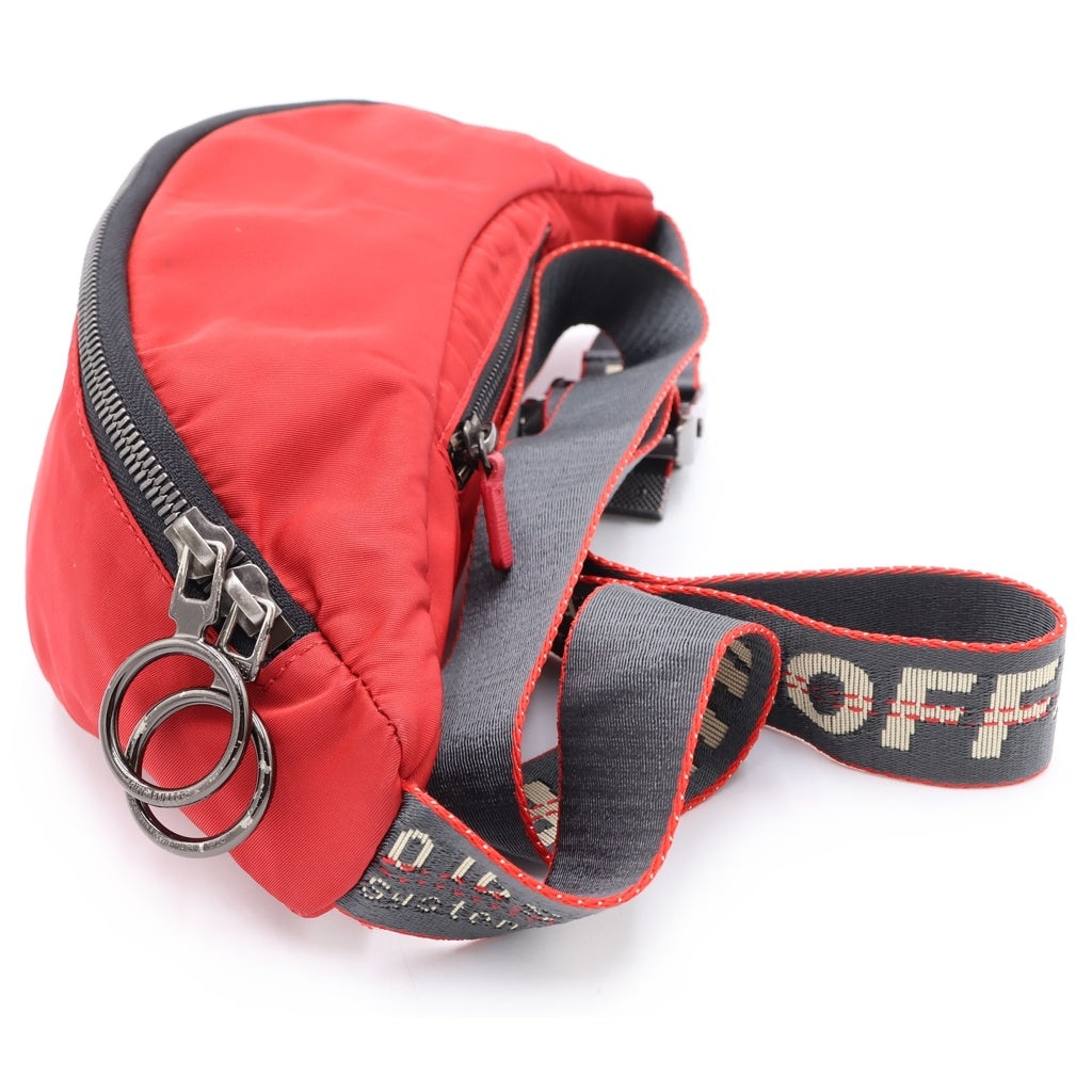 OFF-WHITE(オフホワイト) 19AW BASIC FANNYPACK ベーシックファニーバッグ ウエストバッグ レッド OMNA074E19E48002