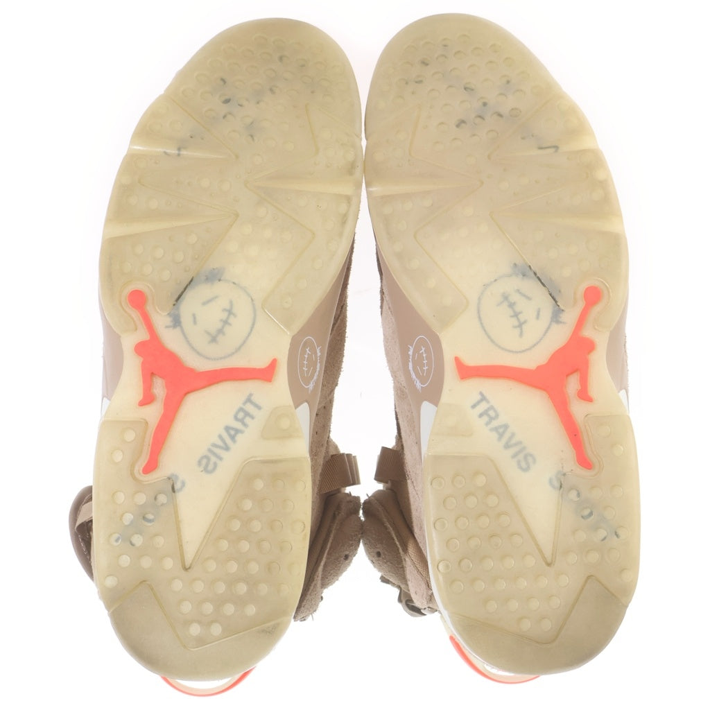 NIKE(ナイキ) ×TRAVIS SCOTT AIR JORDAN6 RETRO SP トラヴィススコット エアジョーダン6 ハイカットスニーカー ベージュ US11/29cm DH0690-200