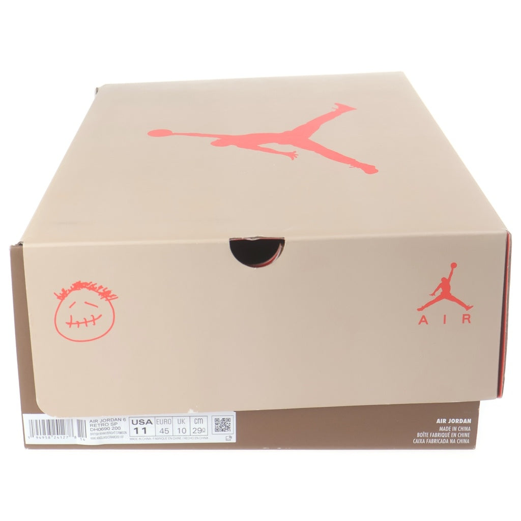 NIKE(ナイキ) ×TRAVIS SCOTT AIR JORDAN6 RETRO SP トラヴィススコット エアジョーダン6 ハイカットスニーカー ベージュ US11/29cm DH0690-200