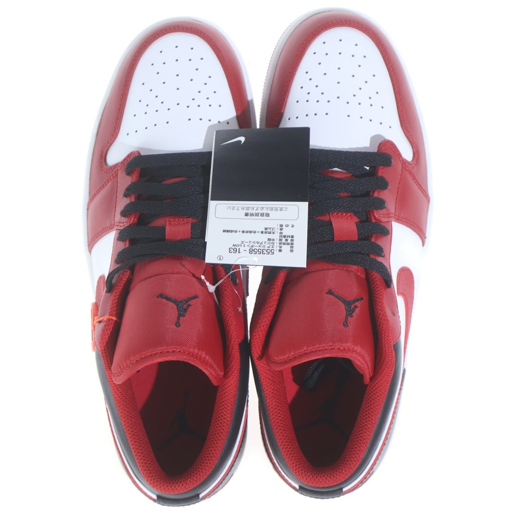 NIKE(ナイキ) AIR JORDAN1 LOW エアジョーダン1 ローカットスニーカー レッド US10.5/28.5cm 553558-163