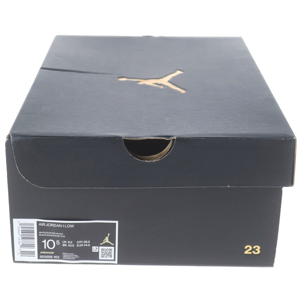 NIKE(ナイキ) AIR JORDAN1 LOW エアジョーダン1 ローカットスニーカー レッド US10.5/28.5cm 553558-163