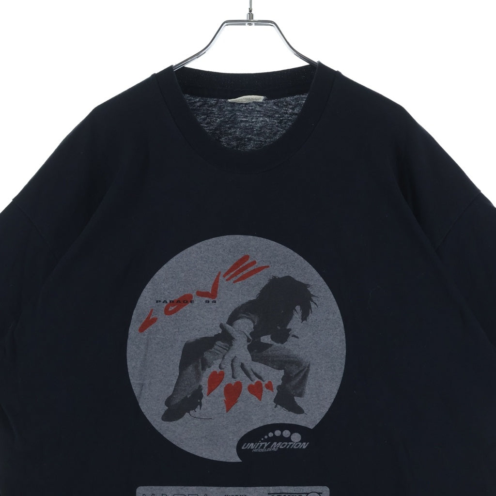 VINTAGE(ヴィンテージ) LOVE PARADE UNITY MOTION 1994 S/S TEE ラブパレード プリントTシャツ 半袖カットソー ブラック