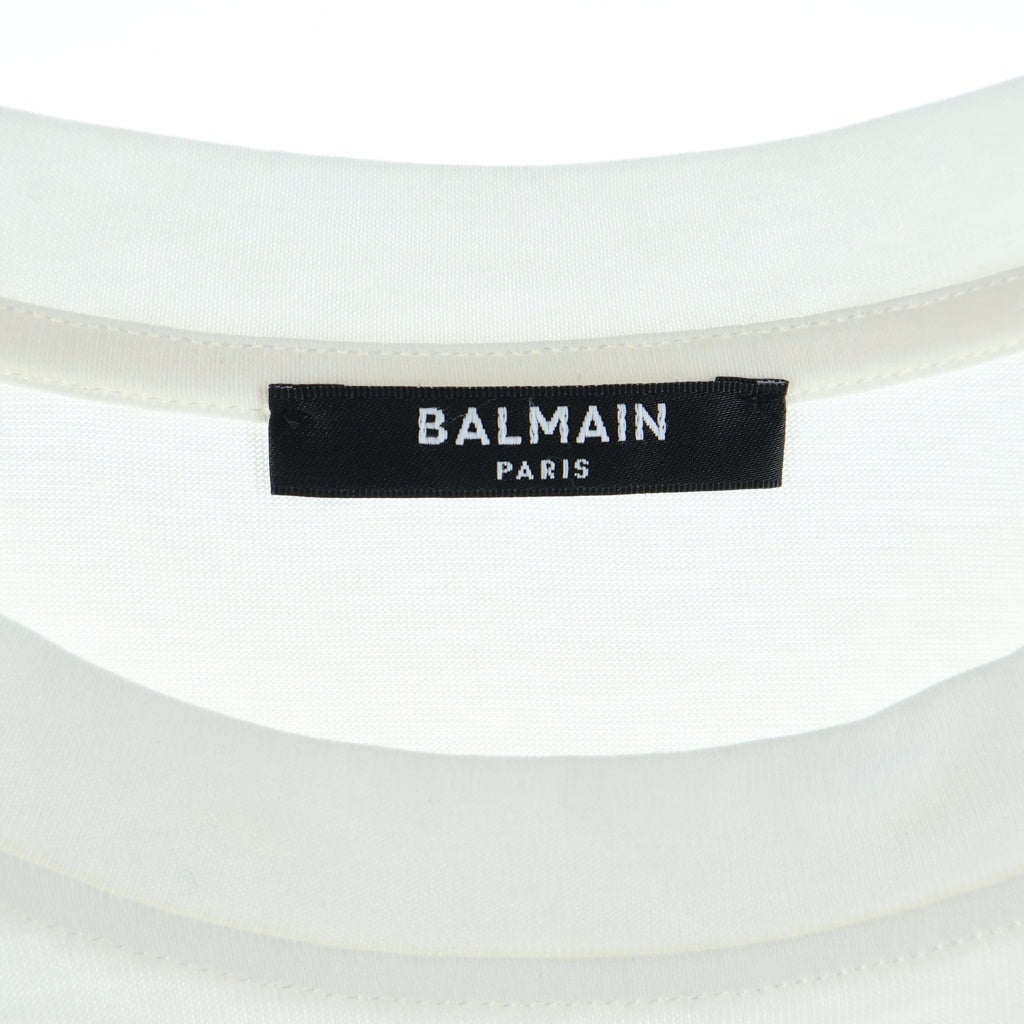 BALMAIN(バルマン) 24SS スタープリント 半袖Tシャツ カットソー ホワイト EG000GD29